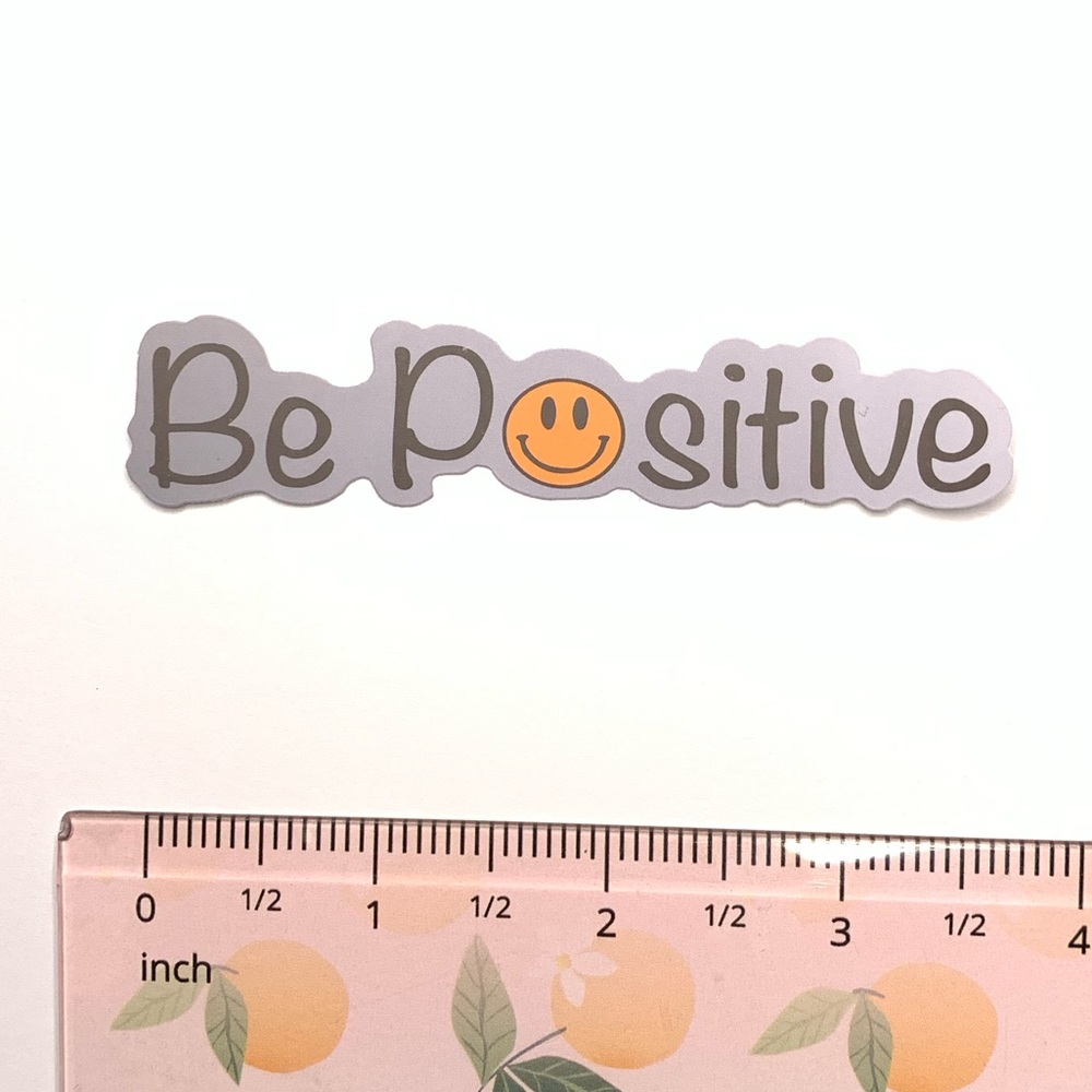 Be Positive Vinyl Sticker - Picture 2 of 2